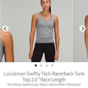 Lululemon - Swiftly Racerback 2.0 Race Length* - Size 4